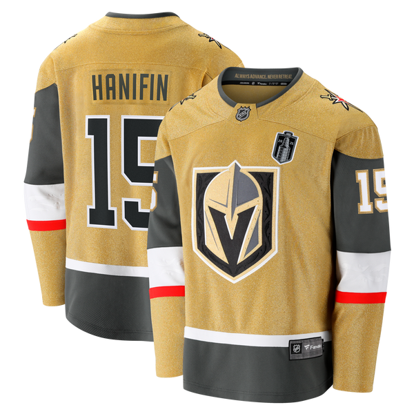 Vegas Golden Knights Noah Hanifin Fanatics Gold 2026 Stanley Cup Final Breakaway Jersey