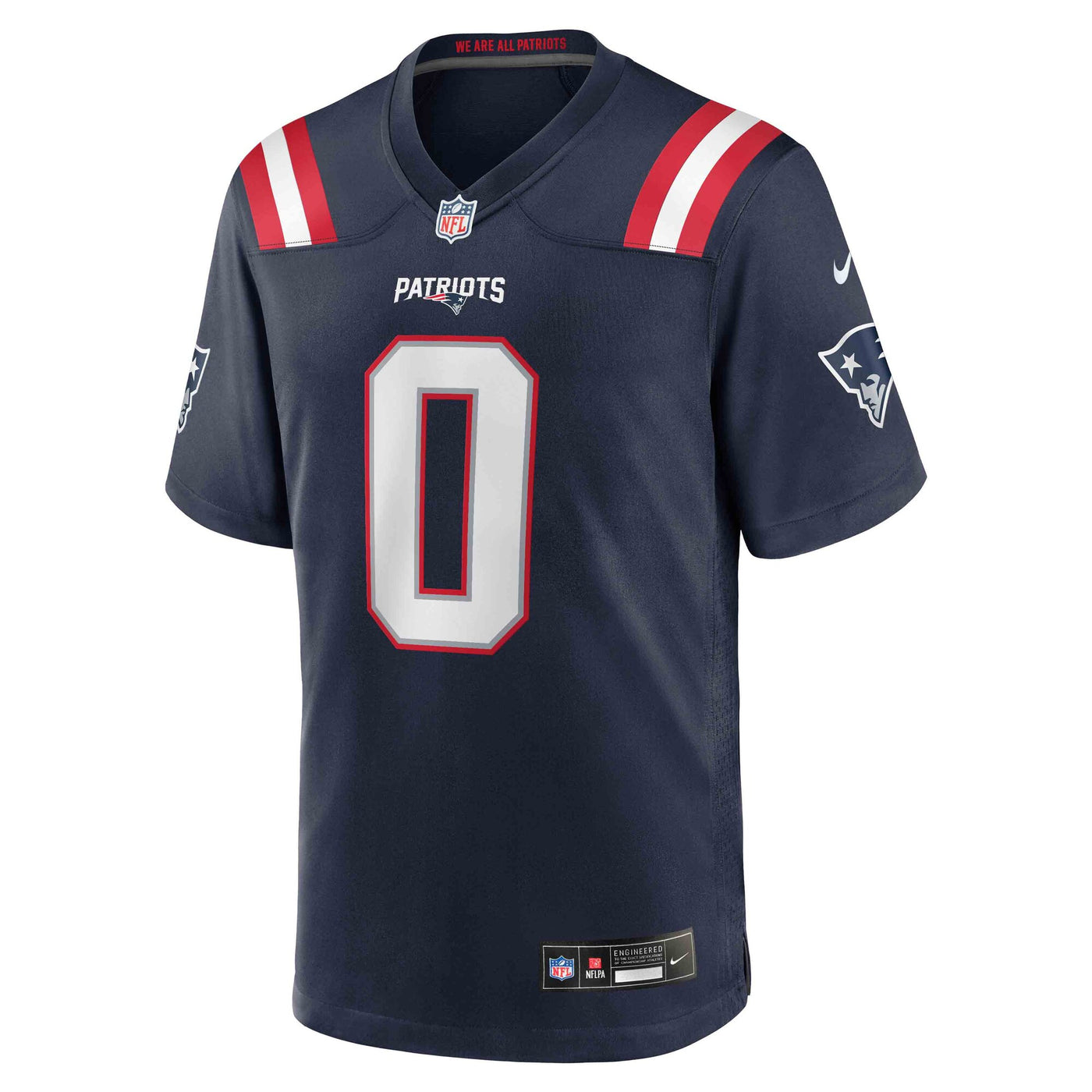 New England Patriots Christian Gonzalez Nike Navy Team Game Jersey