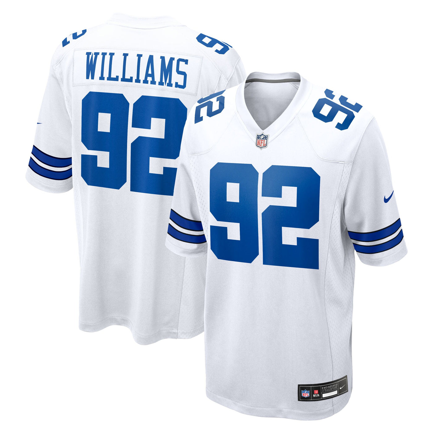 Dallas Cowboys Quinnen Williams Nike White Game Jersey