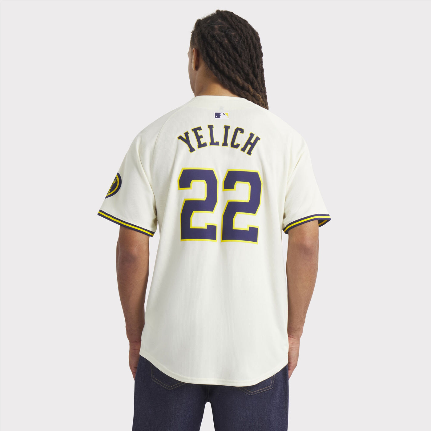 Milwaukee Brewers Christian Yelich Nike Cream Home Limited Player Jersey