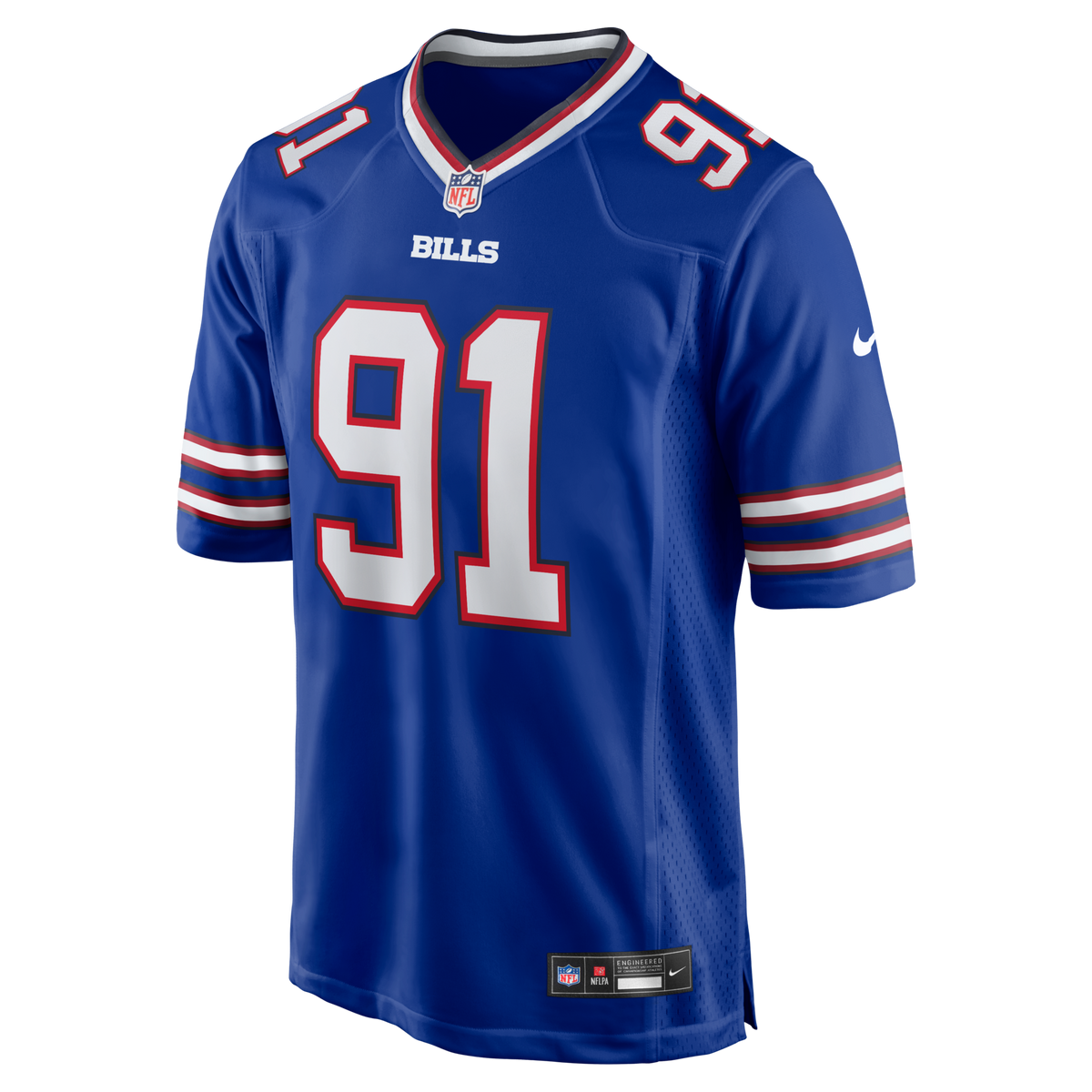Buffalo Bills Ed Oliver Royal Team Game Player Jersey