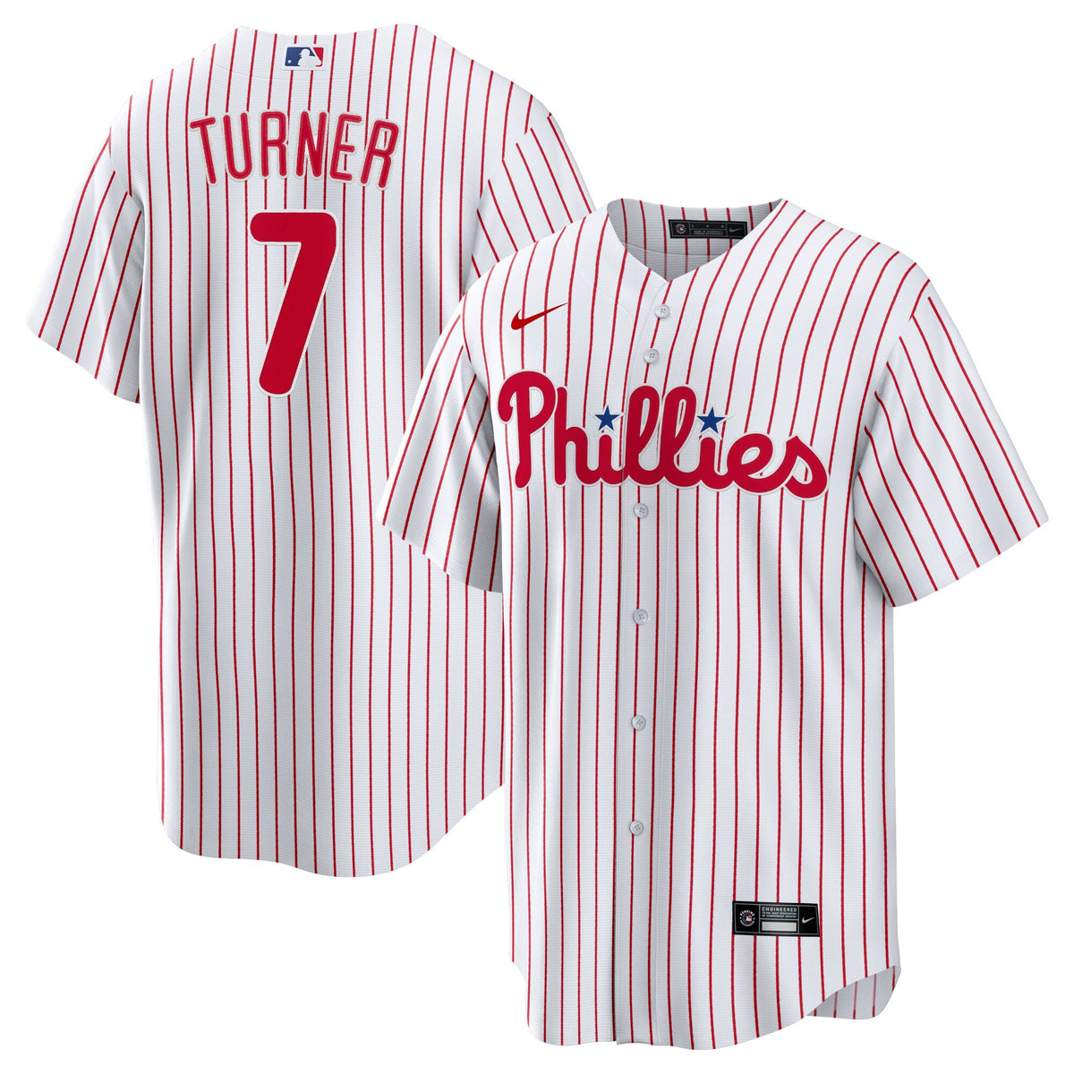 Philadelphia Phillies Trea Turner White Home Replica Player Jersey