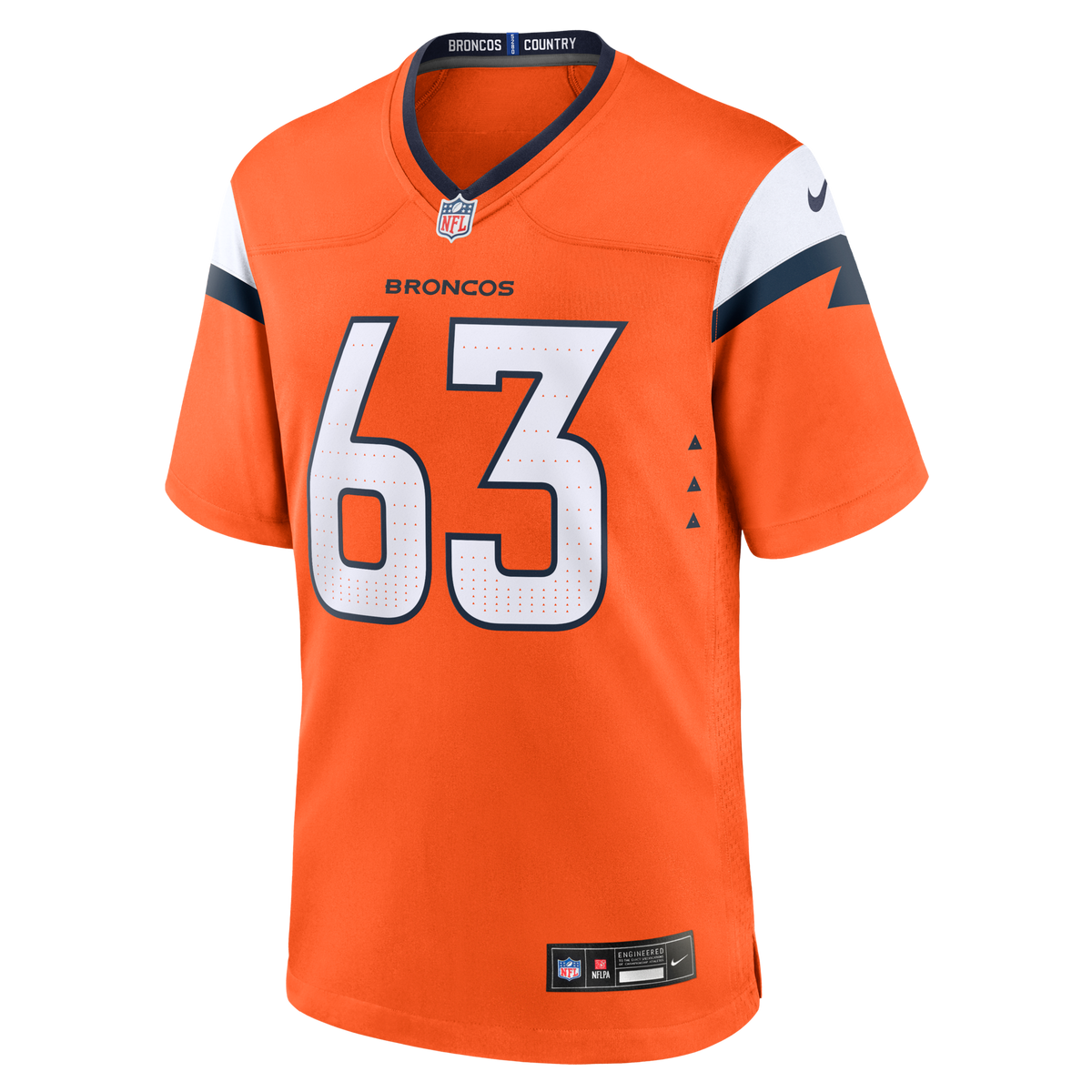 Denver Broncos Alex Palczewski Orange Team Game Jersey