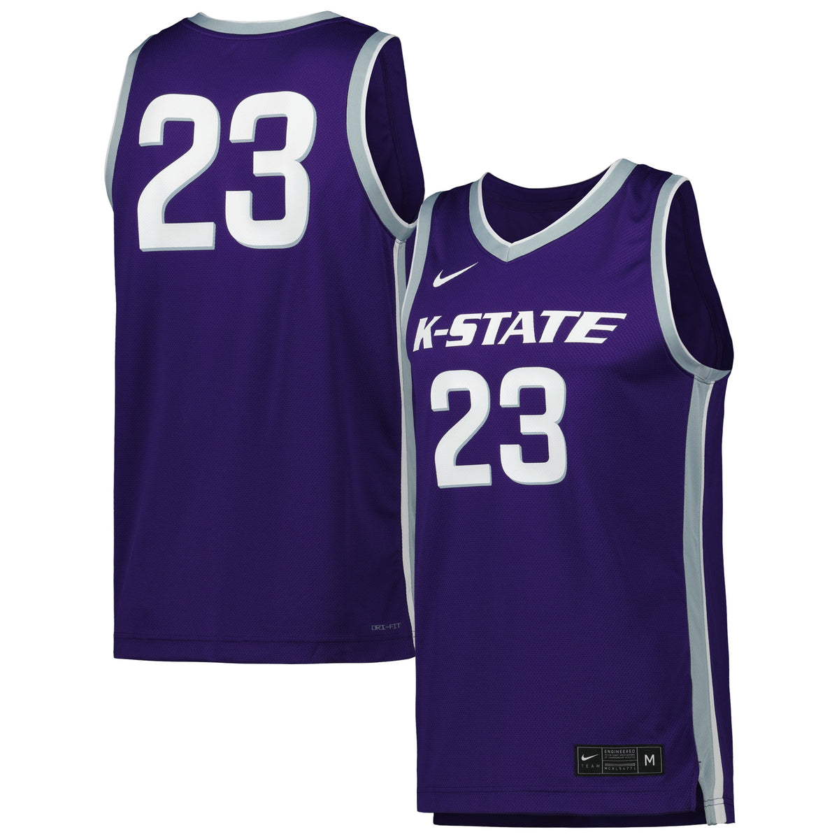 #23 Kansas State Wildcats Replica Basketball Jersey - Purple