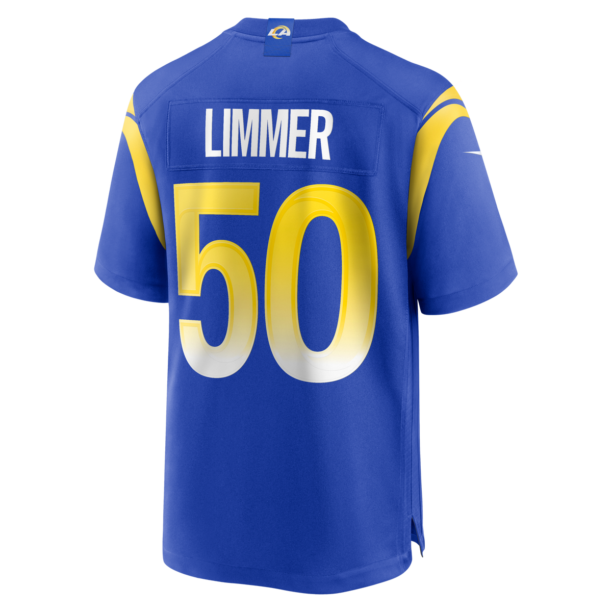 Los Angeles Rams Beaux Limmer Royal Team Game Jersey