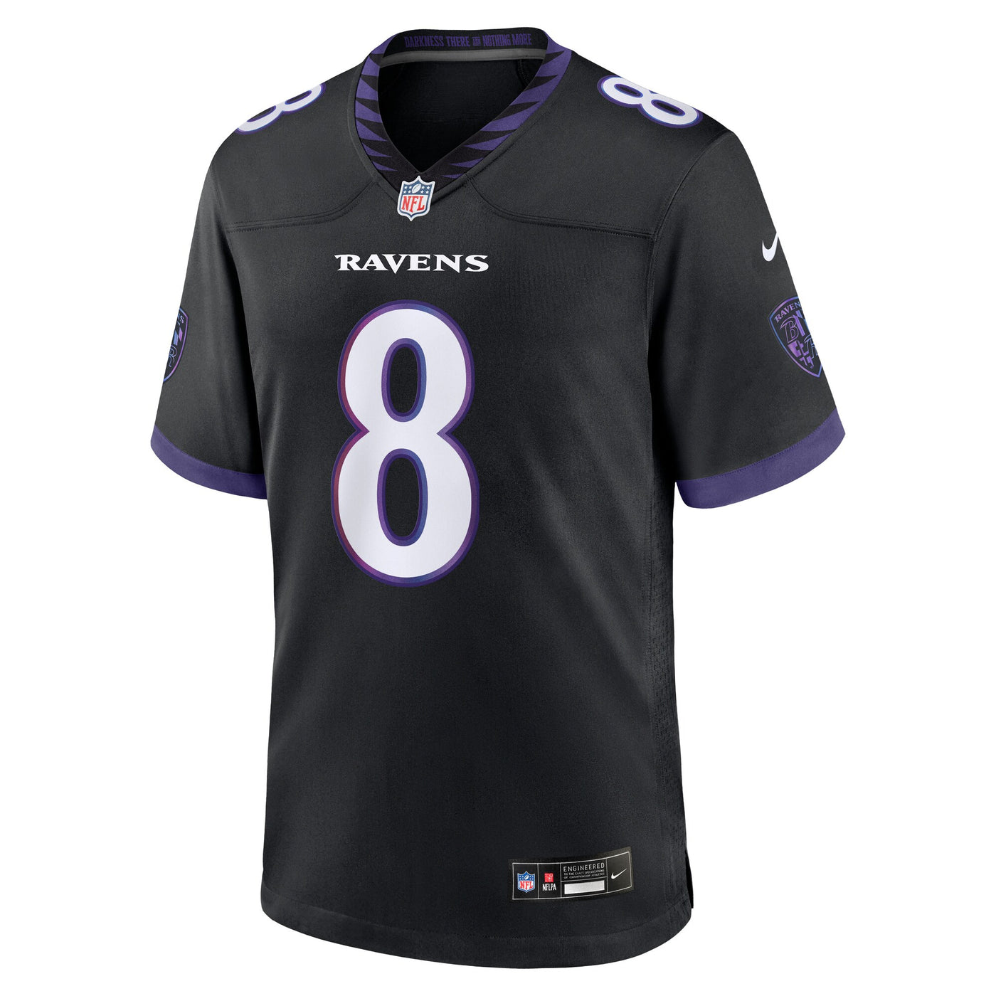 Baltimore Ravens Lamar Jackson Nike Black Alternate Game Jersey