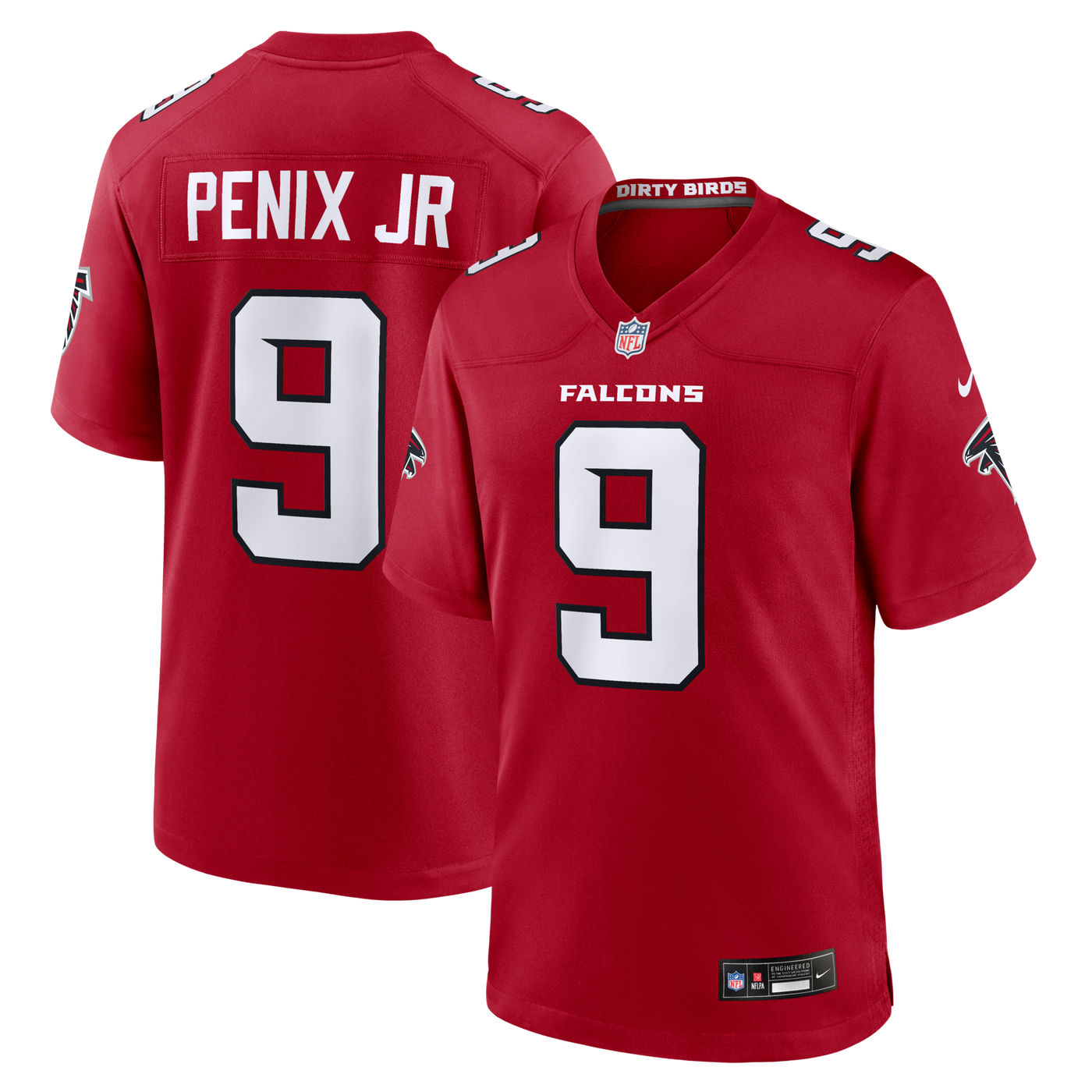 Atlanta Falcons Michael Penix Jr. Nike Red Game Jersey