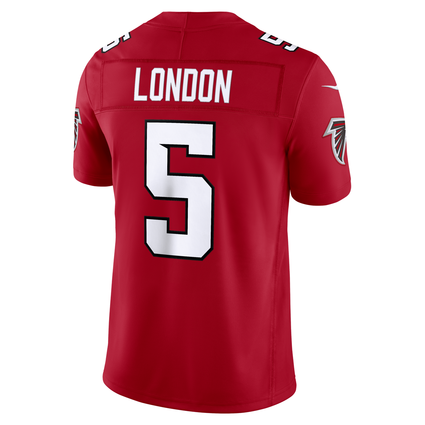 Atlanta Falcons Drake London Nike Red Team Vapor F.U.S.E. Stitched Limited Jersey