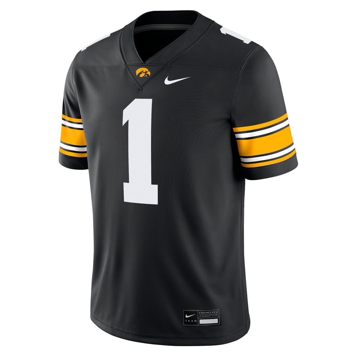 #1 Iowa Hawkeyes Game Jersey - Black