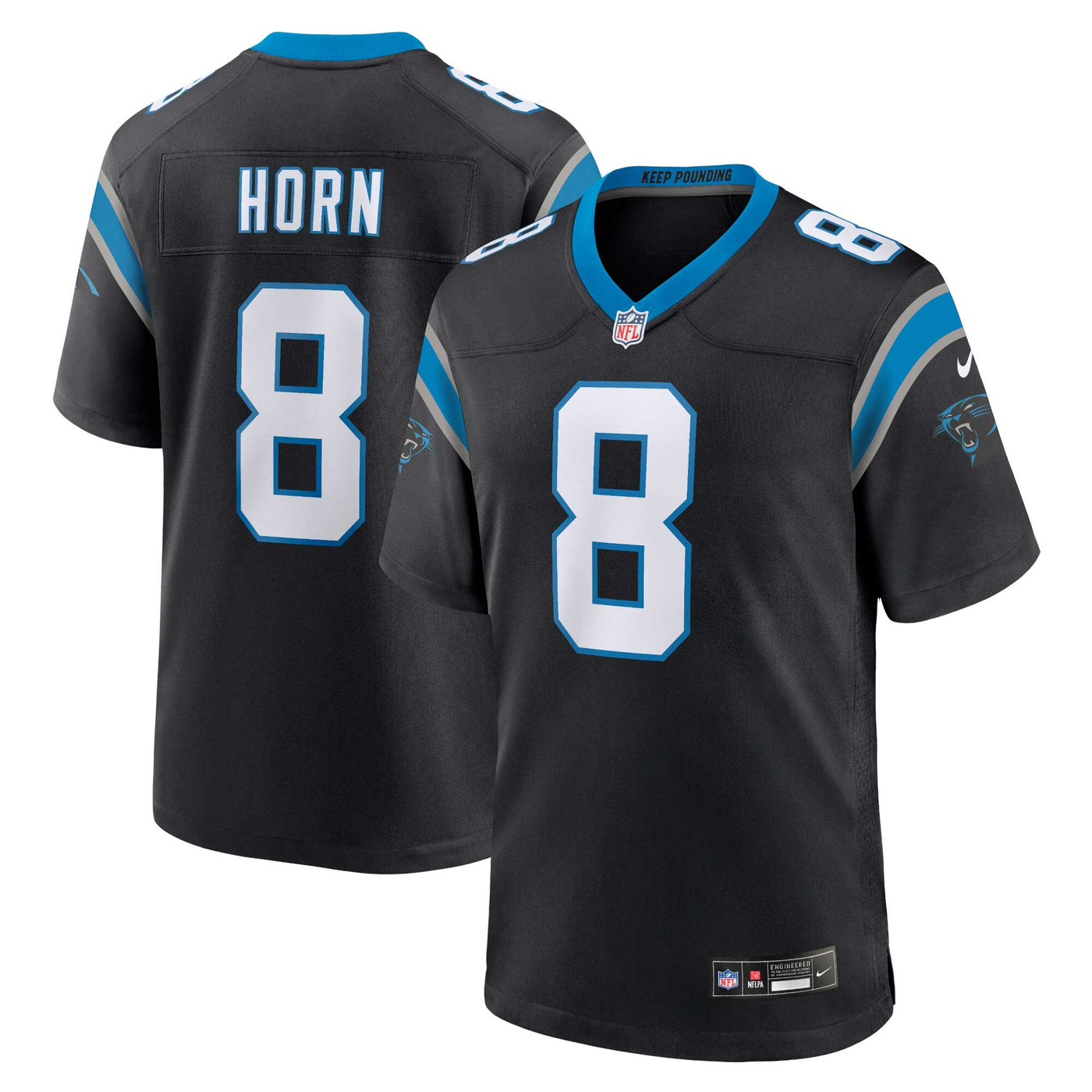 Carolina Panthers Jaycee Horn Nike Black Game Jersey