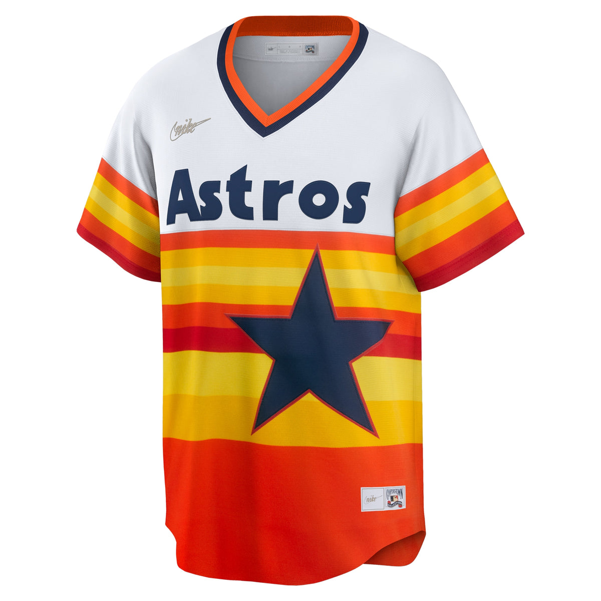 Houston Astros Nolan Ryan White Home Cooperstown Collection Player Jersey