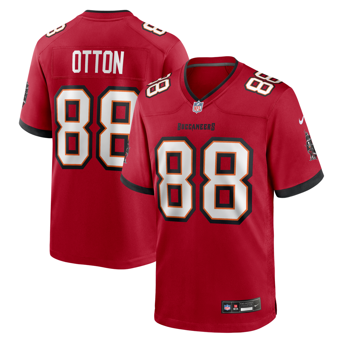 Tampa Bay Buccaneers Cade Otton Red Game Player Jersey