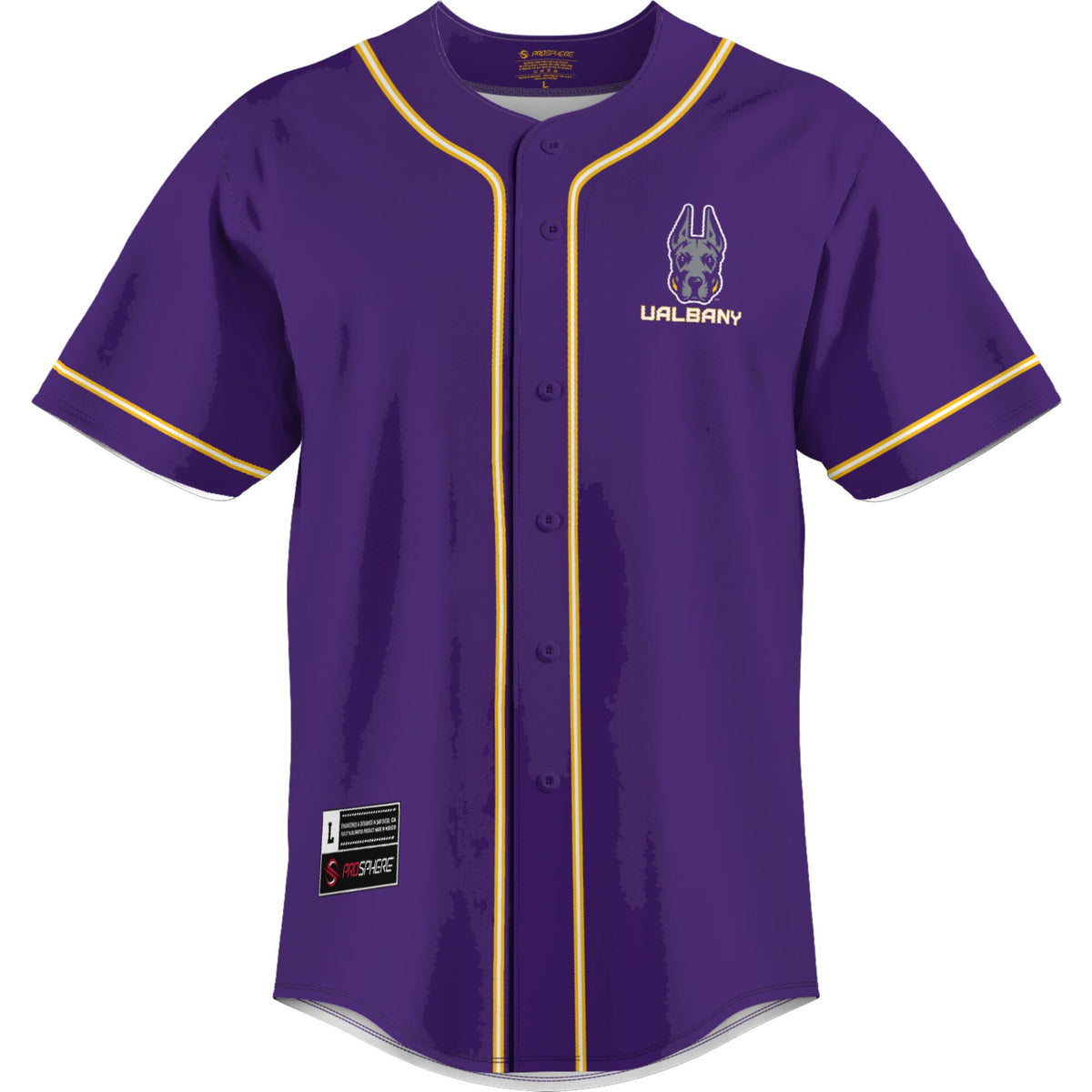 UAlbany Great Danes GameDay Greats Lightweight Baseball Jersey - Purple