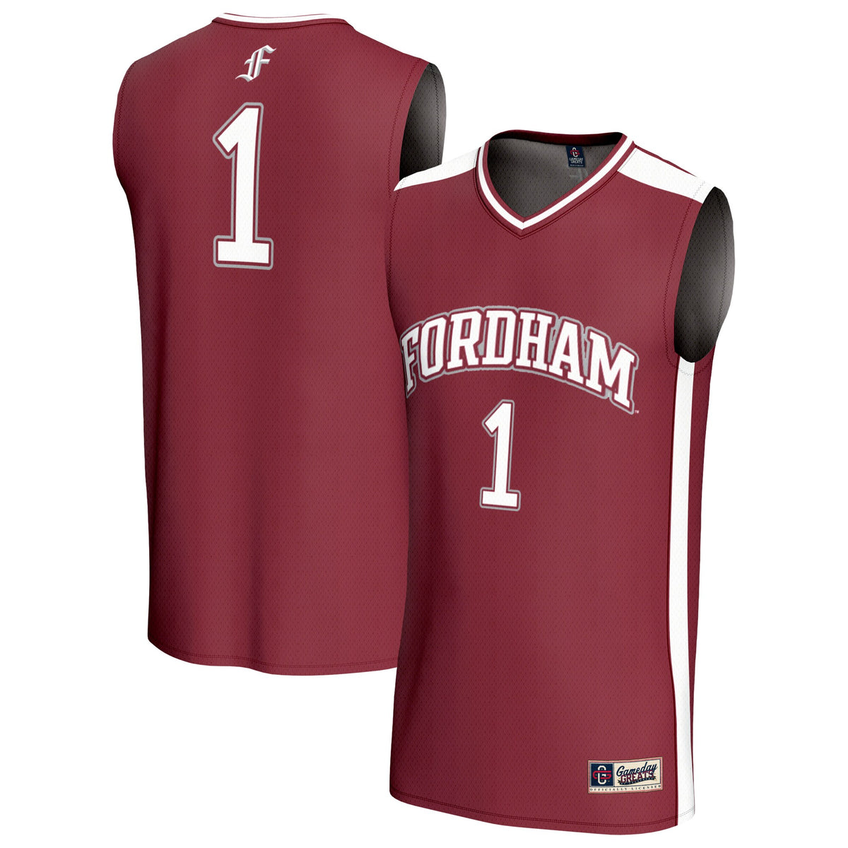 #1 Fordham Rams GameDay Greats Lightweight Collegiate Basketball Fashion Jersey - Maroon
