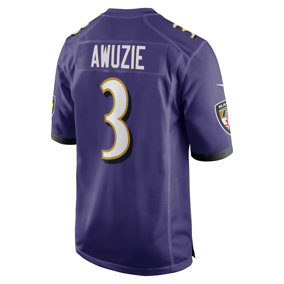 Baltimore Ravens Chidobe Awuzie Purple Team Game Jersey