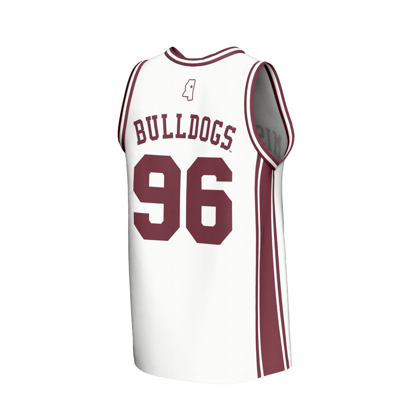 GameDay Greats White Mississippi State Bulldogs Lightweight Collegiate Basketball Fashion Jersey
