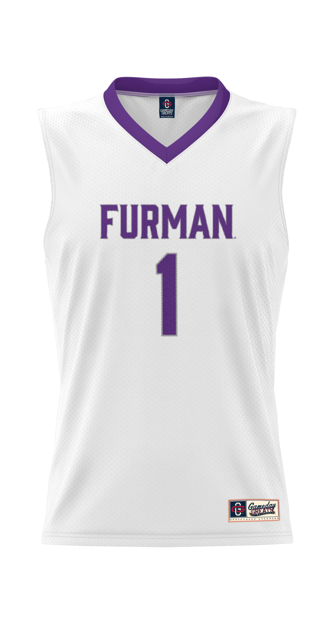 #1 Furman Paladins GameDay Greats Lightweight Basketball Jersey - White