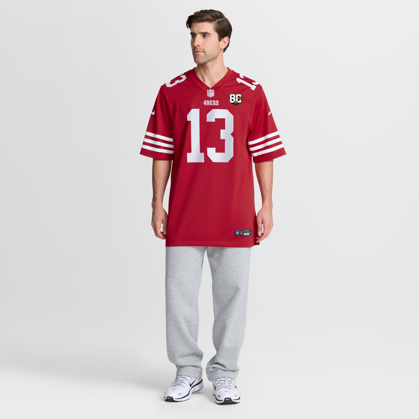 San Francisco 49ers Brock Purdy Nike Scarlet 80th Anniversary Game Jersey