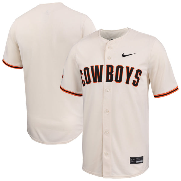 Nike Natural Oklahoma State Cowboys Limited Baseball Jersey