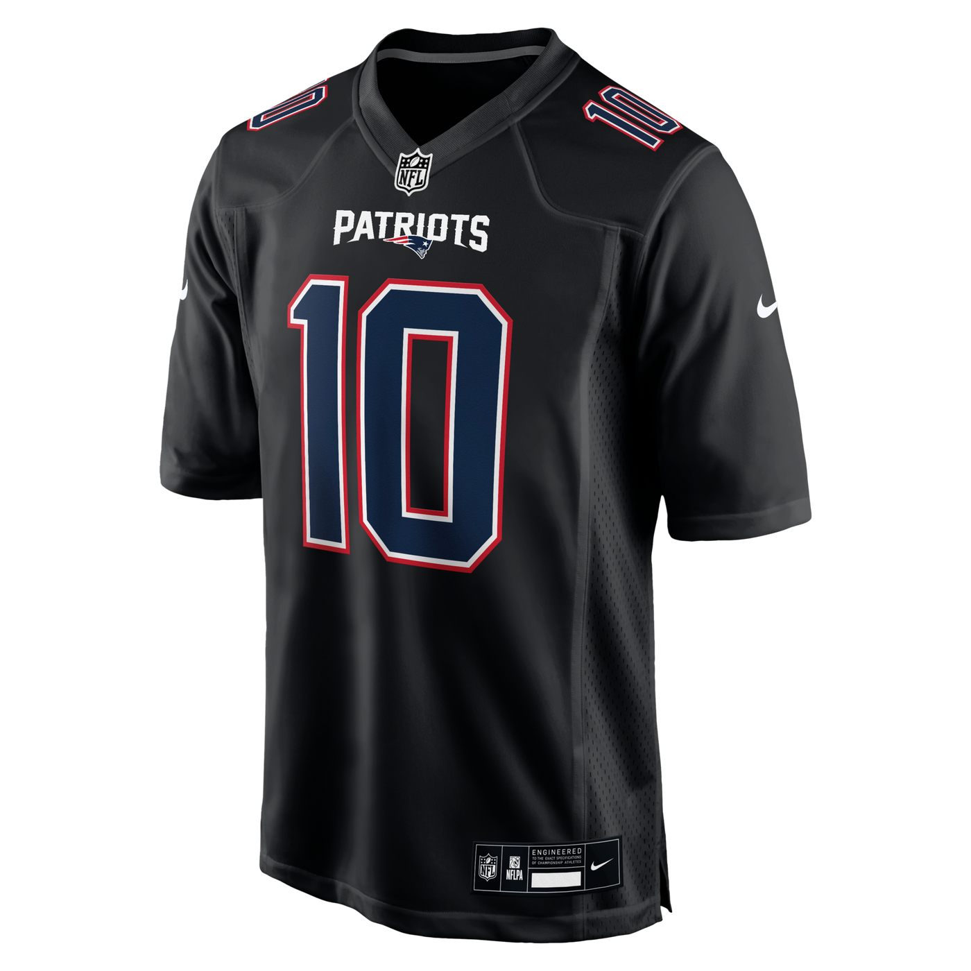 New England Patriots Drake Maye Nike Carbon Black Game Jersey