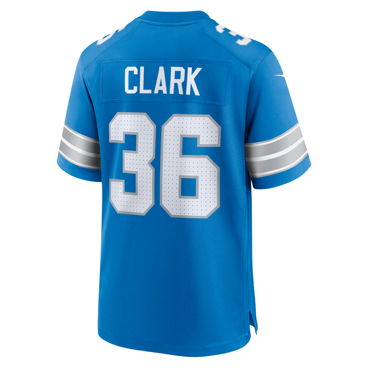 Detroit Lions Chuck Clark Blue Team Game Jersey