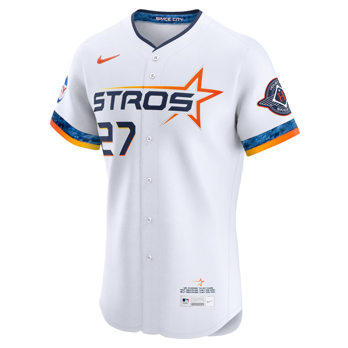 Houston Astros Jose Altuve White 2025 City Connect Elite Player Jersey
