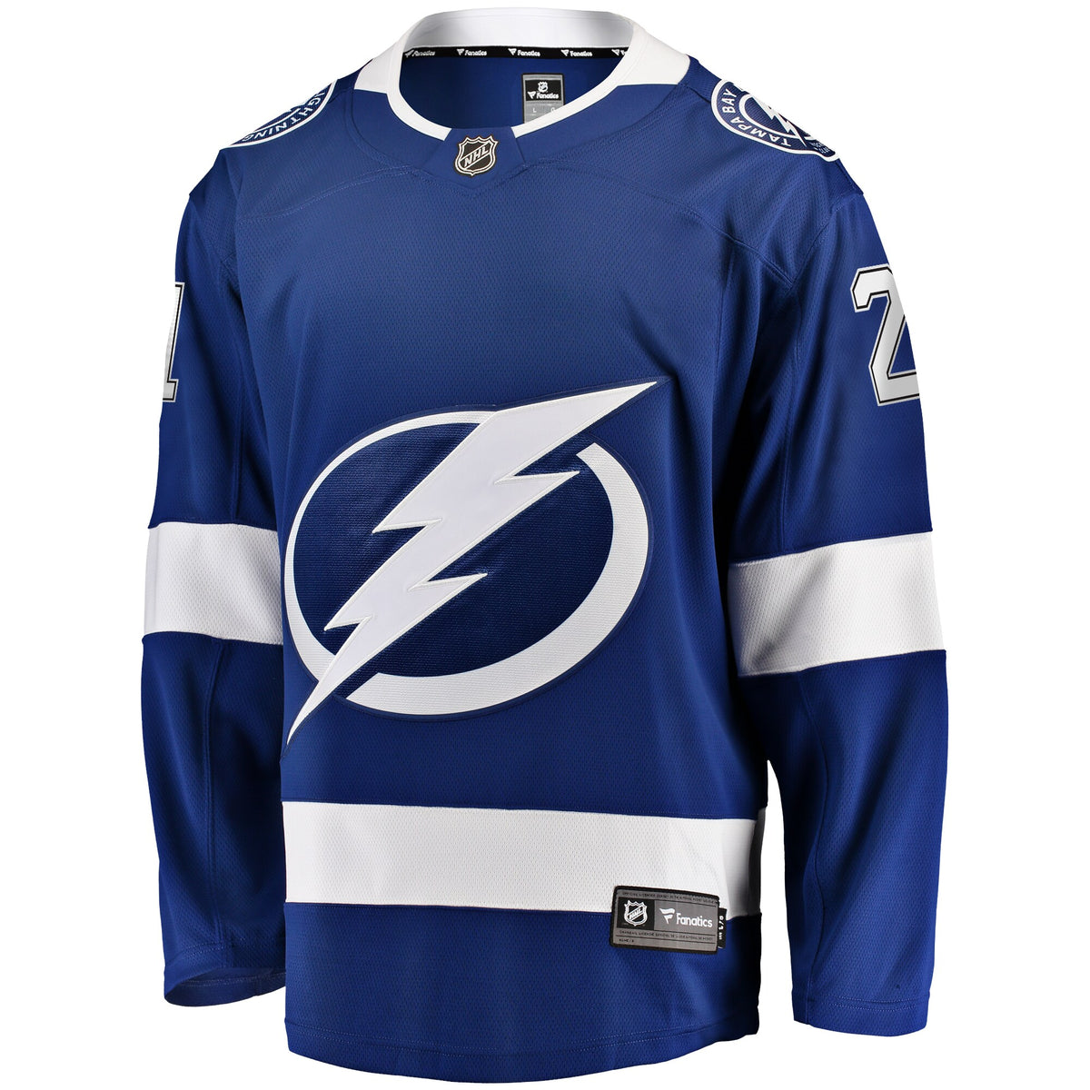 Tampa Bay Lightning Brayden Point Fanatics Blue Breakaway Jersey
