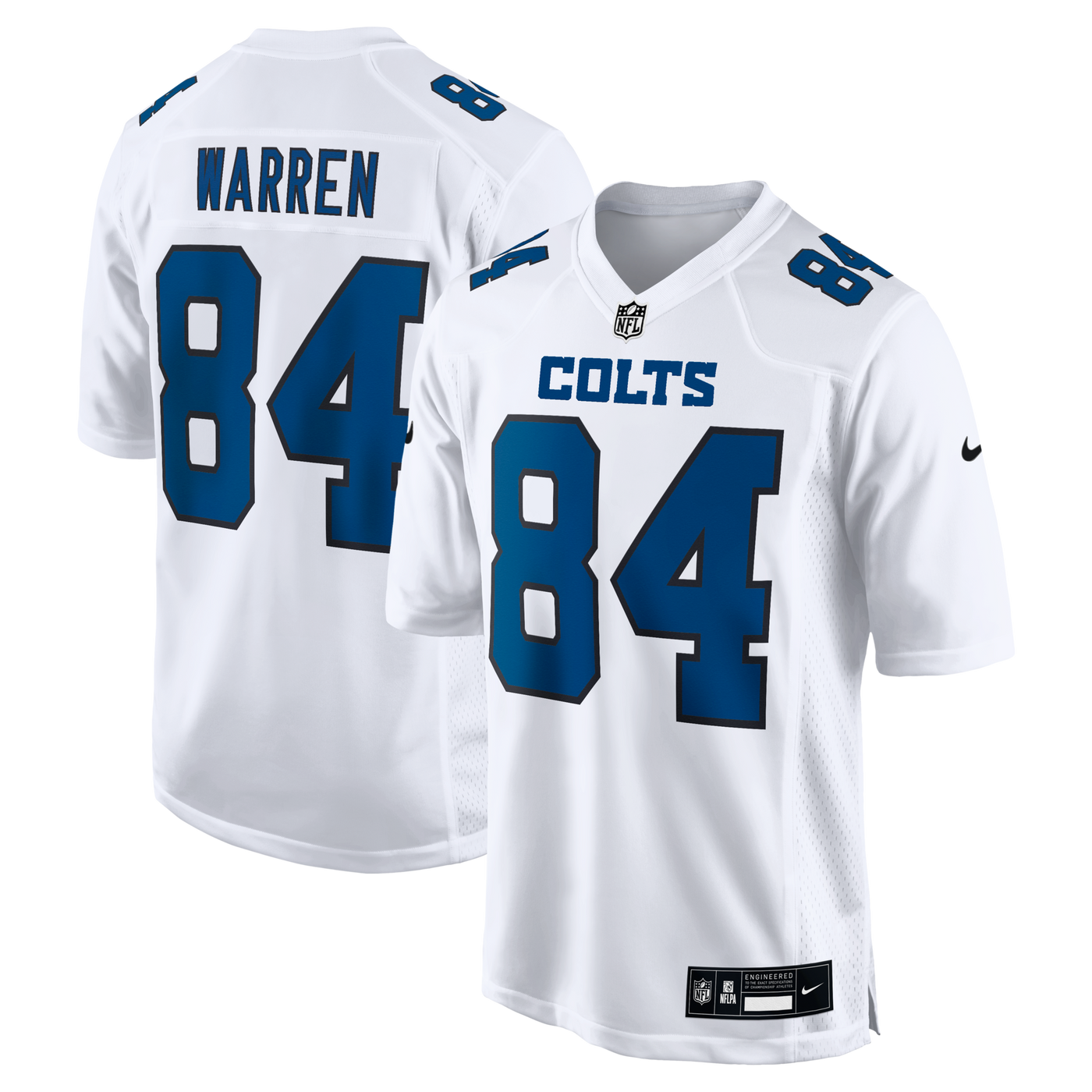 Indianapolis Colts Tyler Warren Nike Tundra White Fashion Game Jersey