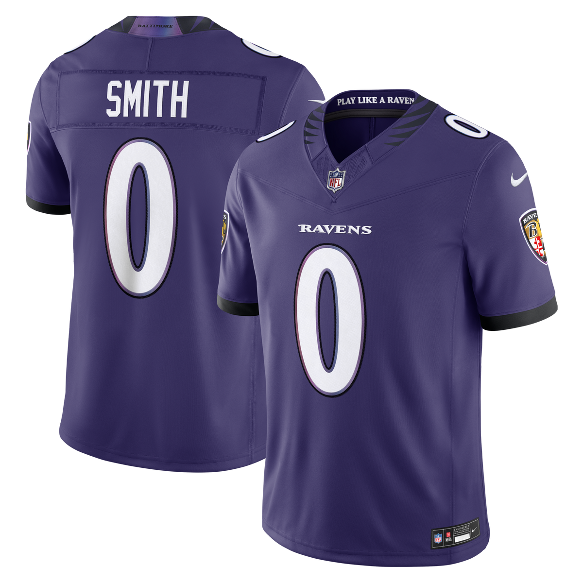 Baltimore Ravens Roquan Smith Purple Team Vapor F.U.S.E. Stitched Limited Jersey