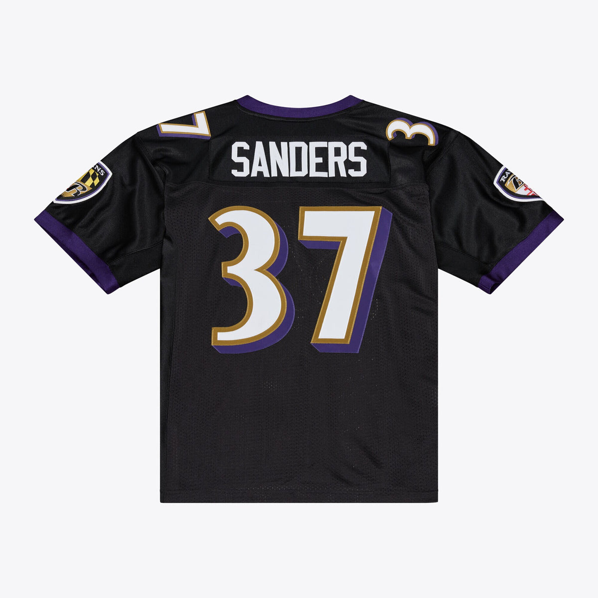 Baltimore Ravens Deion Sanders Mitchell & Ness Black 2005 Authentic Throwback Jersey