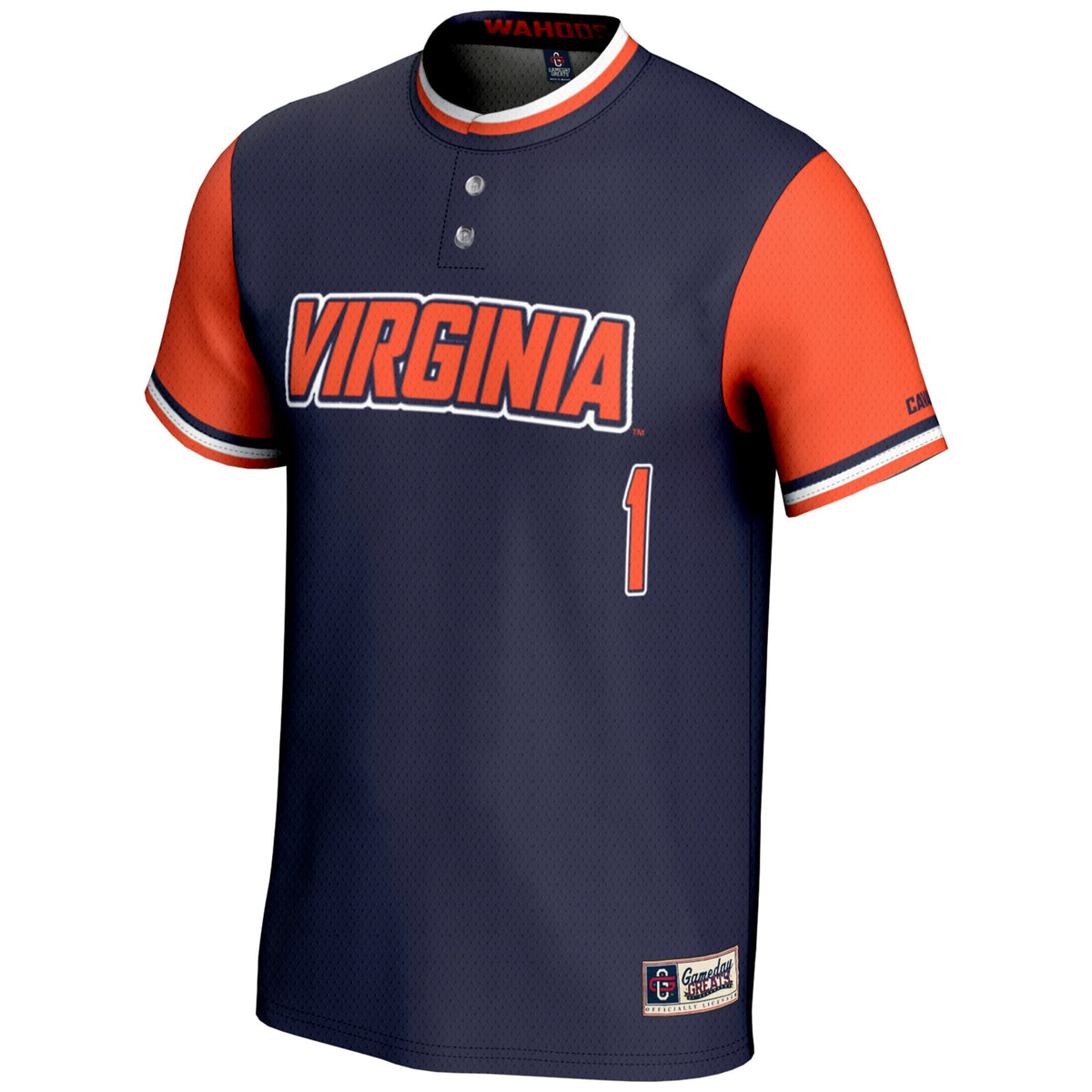 #1 Virginia Cavaliers GameDay Greats Lightweight Softball Jersey - Navy