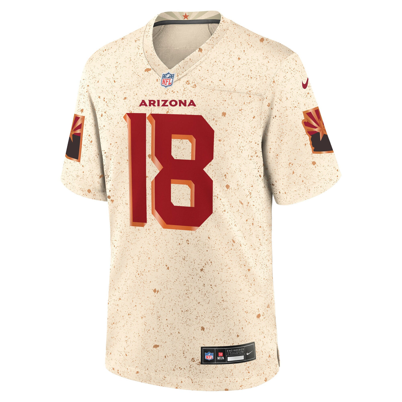 Arizona Cardinals Marvin Harrison Jr. Nike Natural 2025 Rivalries Collection Game Jersey