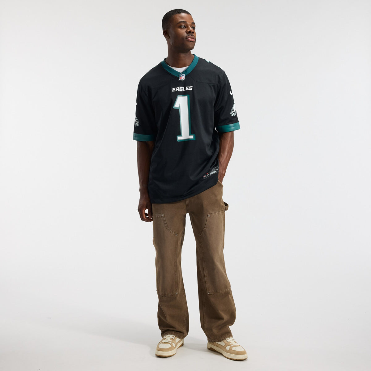 Philadelphia Eagles Jalen Hurts Black Alternate Game Jersey