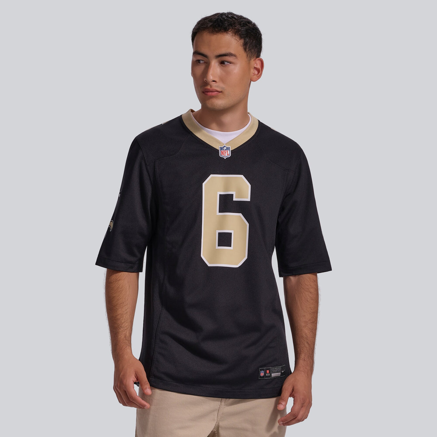 New Orleans Saints Tyler Shough Nike Black Game Jersey