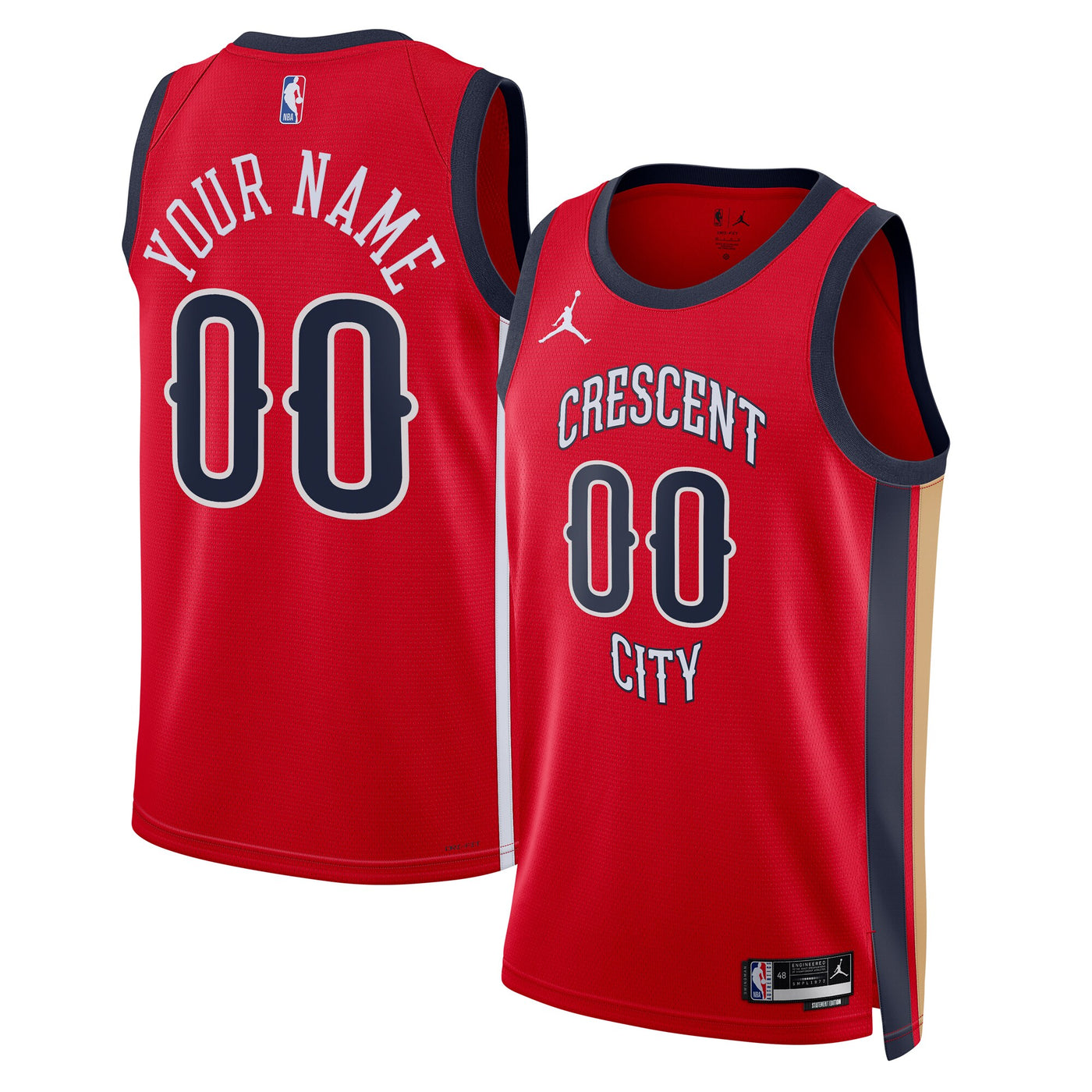 New Orleans Pelicans Jordan Statement Swingman Jersey - Custom
