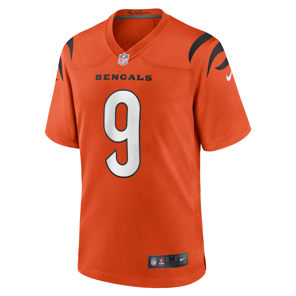 Cincinnati Bengals Joe Burrow Orange Alternate Game Jersey