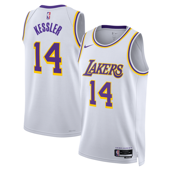 Los Angeles Lakers Nike Association Edition Edition Swingman Jersey - White - Walker Kessler