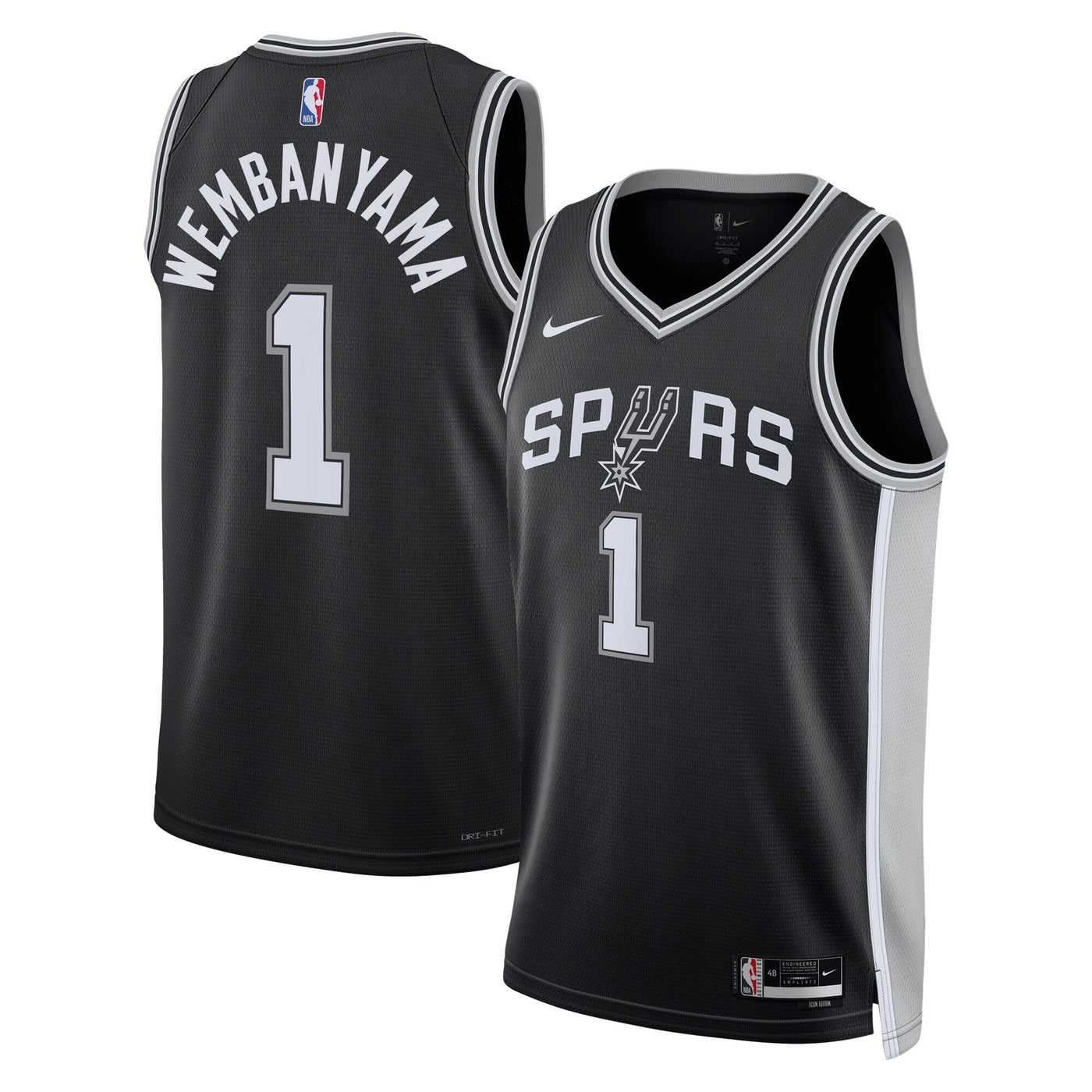 San Antonio Spurs Nike Icon Swingman Jersey - Victor Wembanyama -