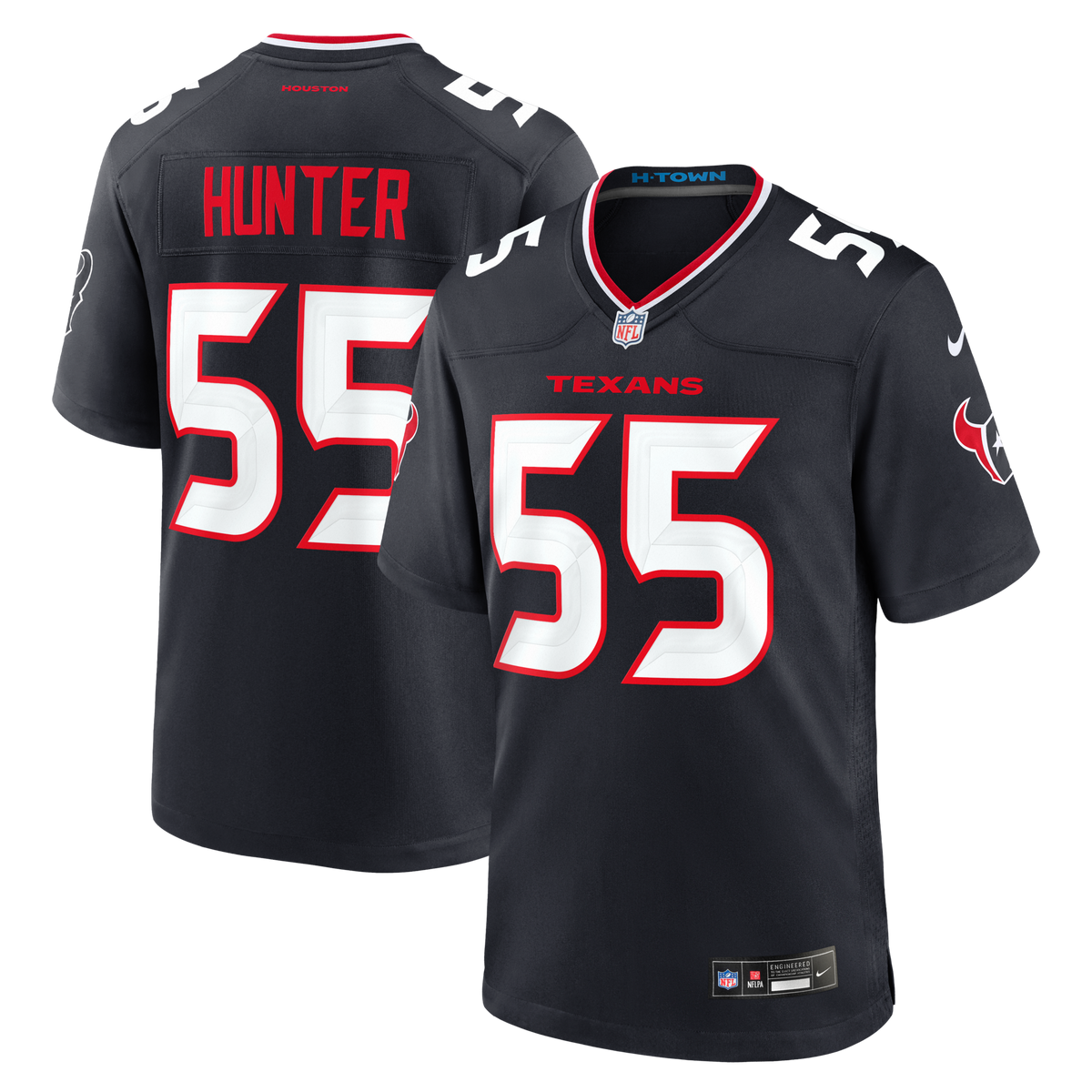 Houston Texans Danielle Hunter Navy Team Game Jersey