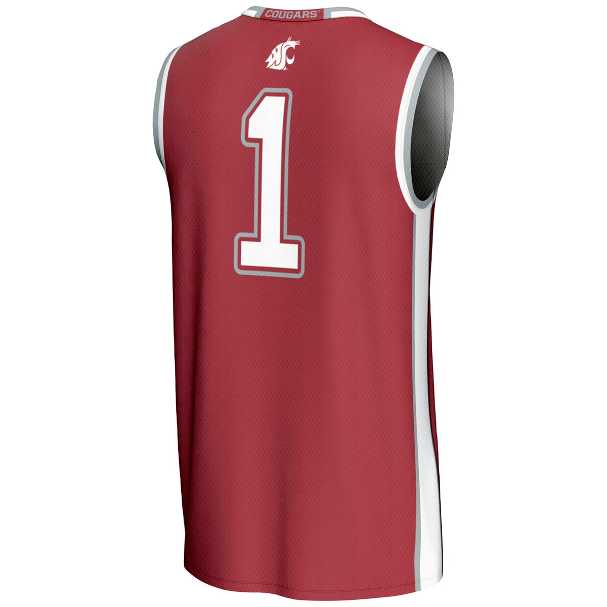 #1 Washington State Cougars GameDay Greats Lightweight Basketball Jersey - Crimson