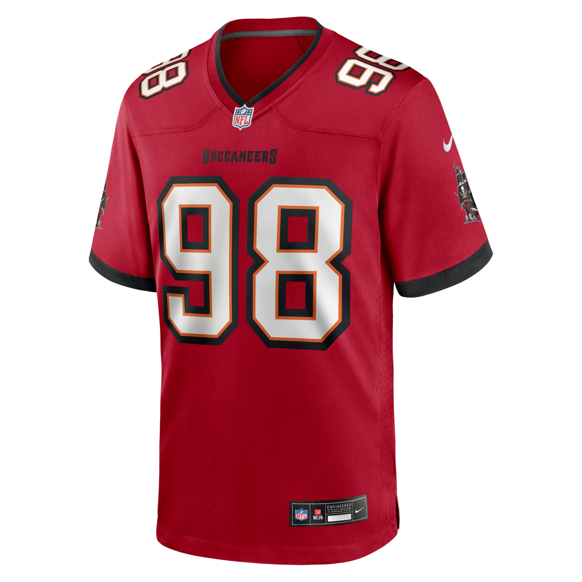 Tampa Bay Buccaneers Anthony Nelson Red Game Jersey