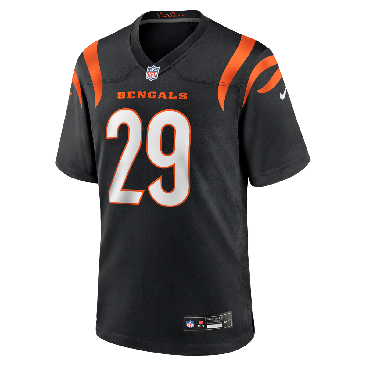 Cincinnati Bengals Kyle Dugger Black Team Game Jersey