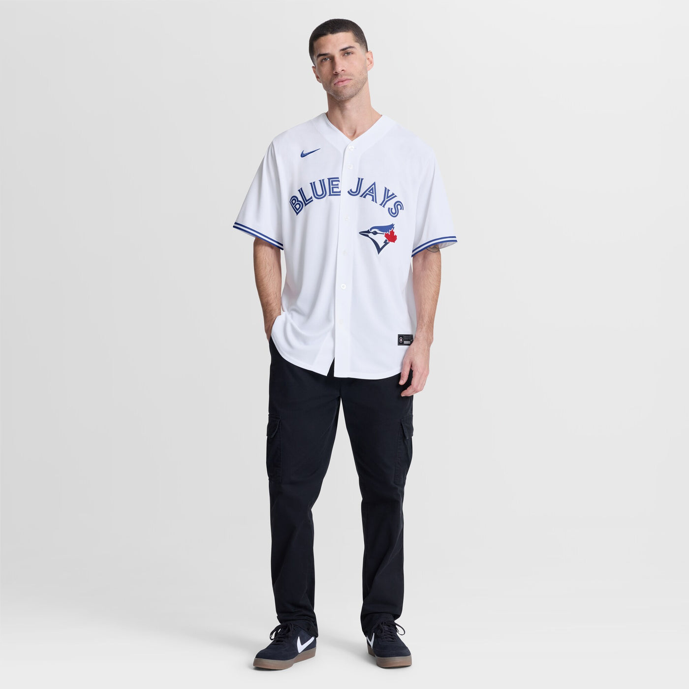 Toronto Blue Jays Shane Bieber Nike White Home Replica Jersey