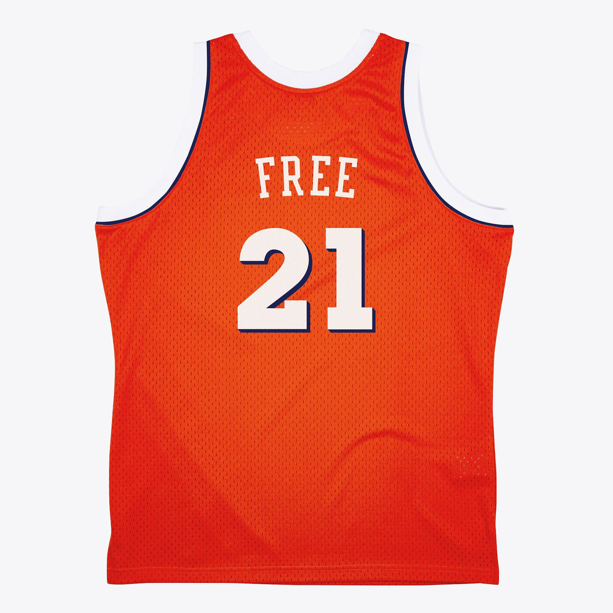 Cleveland Cavaliers Mitchell & Ness World B. Free 1984 Dark Authentic Jersey - Orange