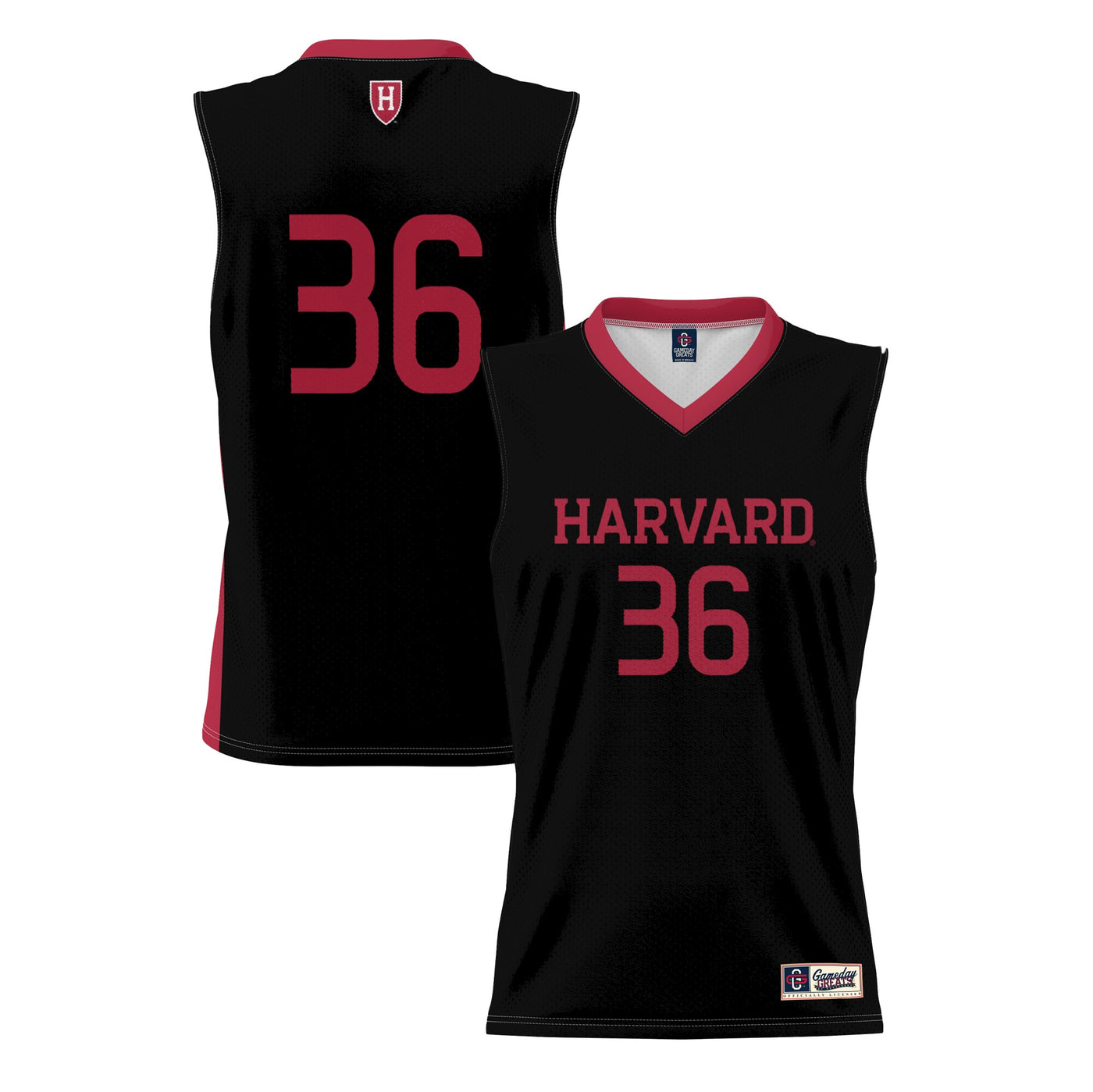 GameDay Greats #36 Black Harvard Crimson Lightweight Basketball Jersey