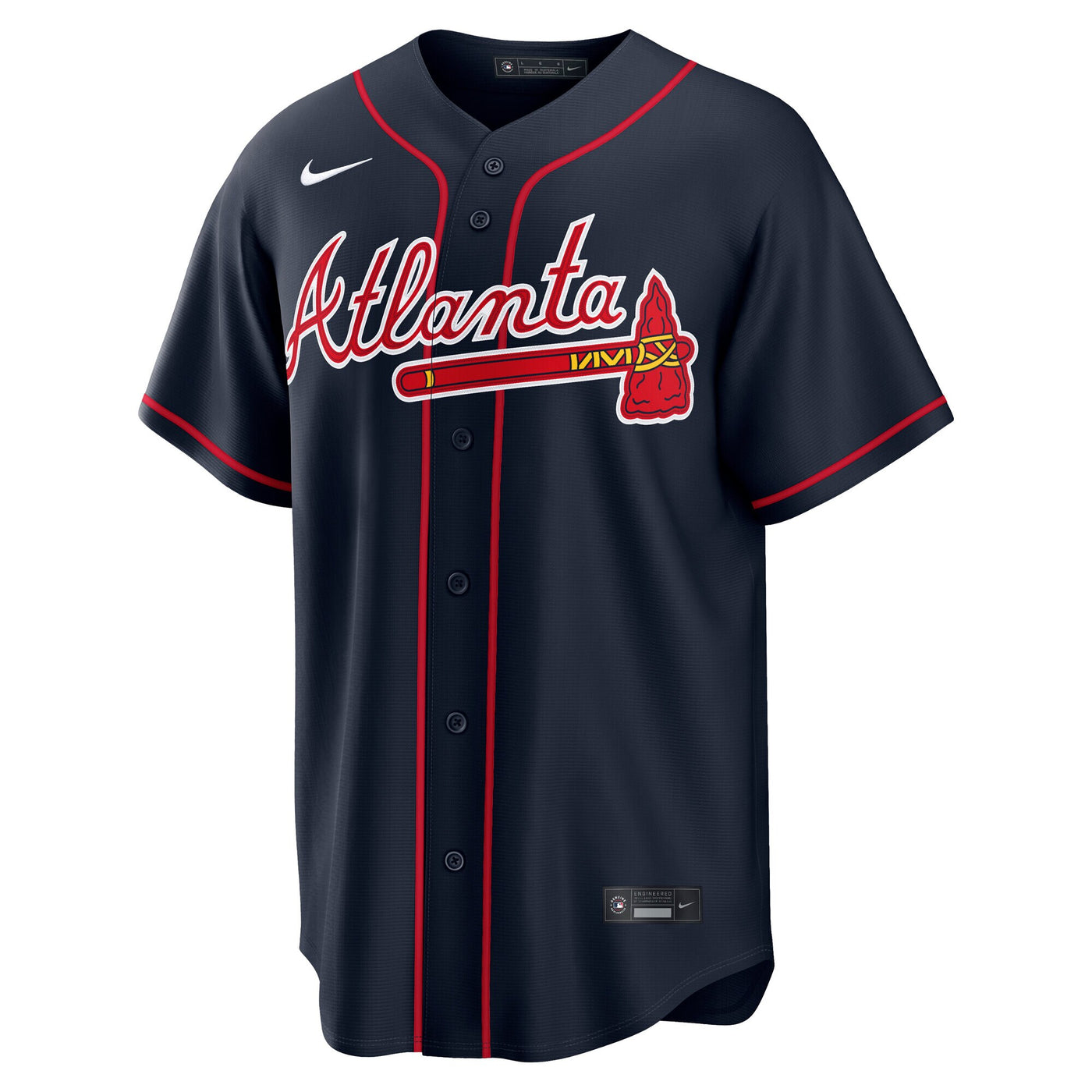 Atlanta Braves Ronald Acuña Jr. Nike Navy Alternate Replica Jersey