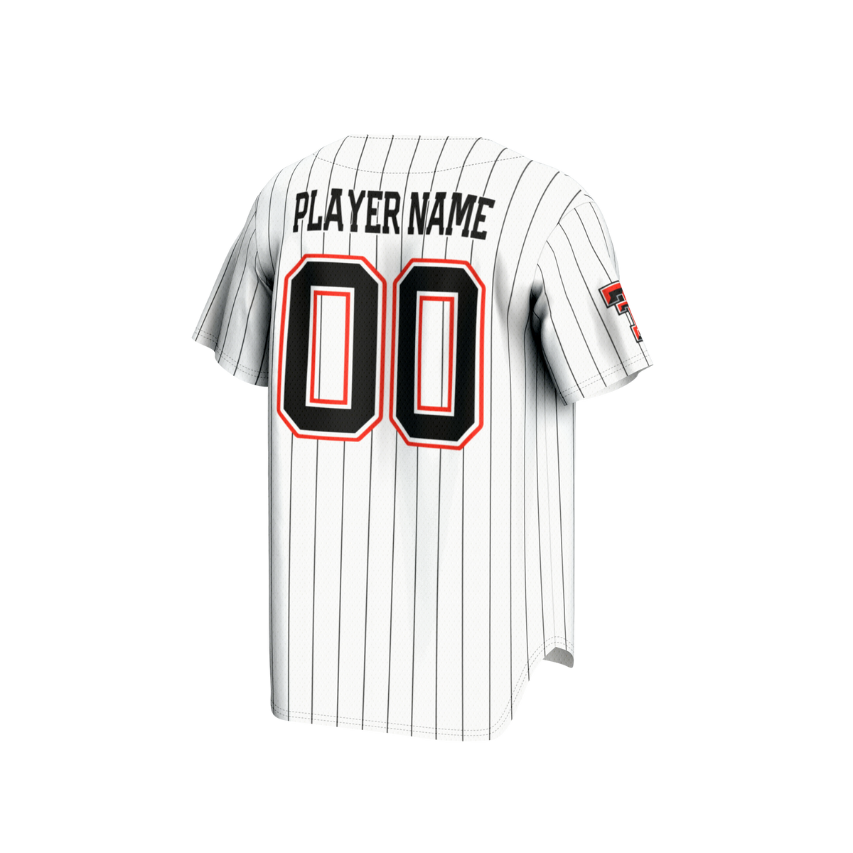 Texas Tech Red Raiders GameDay Greats NIL Pick-A-Player Baseball Lightweight Jersey - White