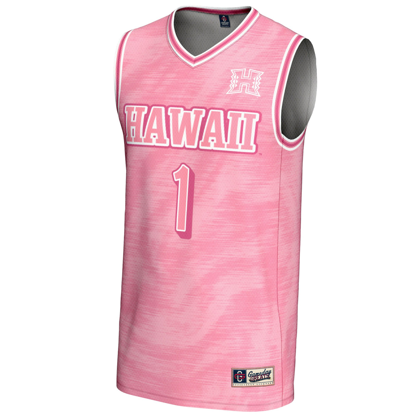 GameDay Greats #1 Pink Hawaii Rainbow Warriors Lightweight Basketball Fashion Jersey