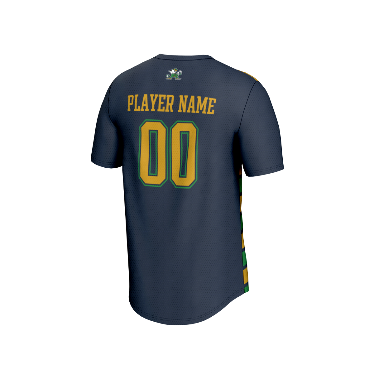 Notre Dame Fighting Irish GameDay Greats Collegiate Soccer NIL Pick-A-Player Fashion Jersey - Navy/Gold