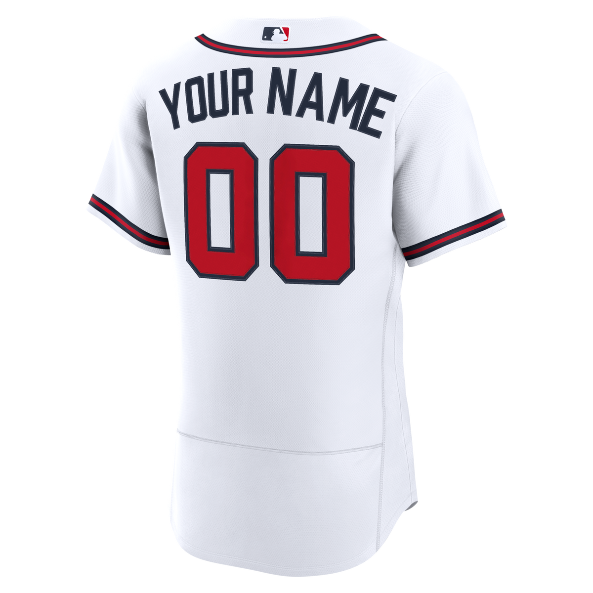 Atlanta Braves White Home Authentic Custom Jersey